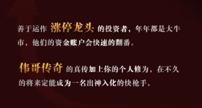 伟哥传奇分享涨停技巧，购买短波金股可用